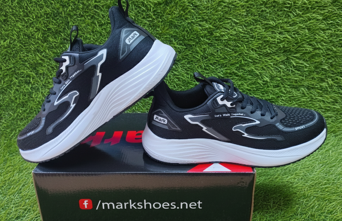 Mark Sports Shoe Premium Comfort & Style Black