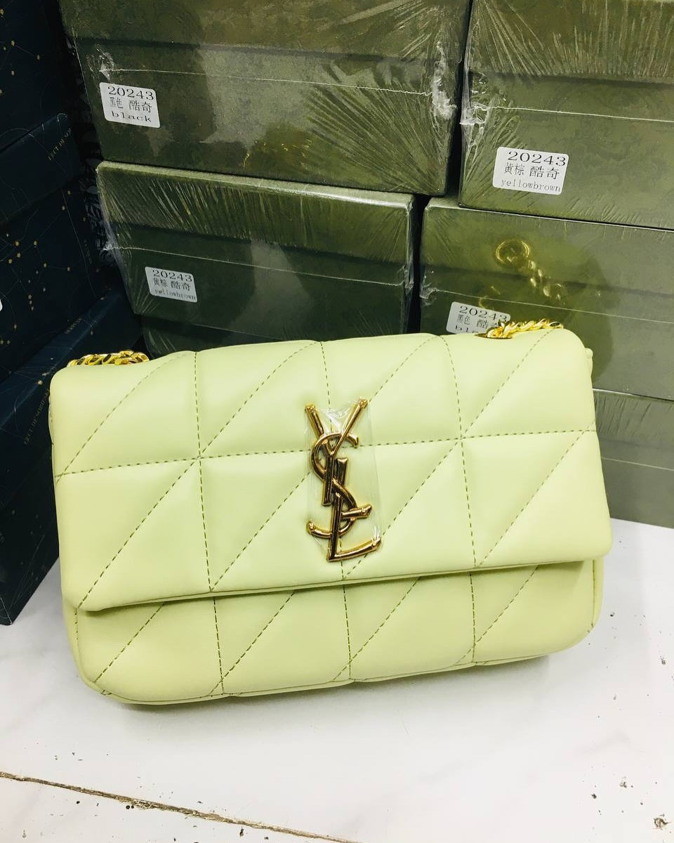 Luxury Mint Green Style Puffy Quilted Chain Shoulder Bag for Women